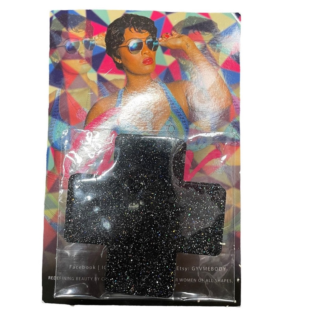 Black glitter x pasties for raves